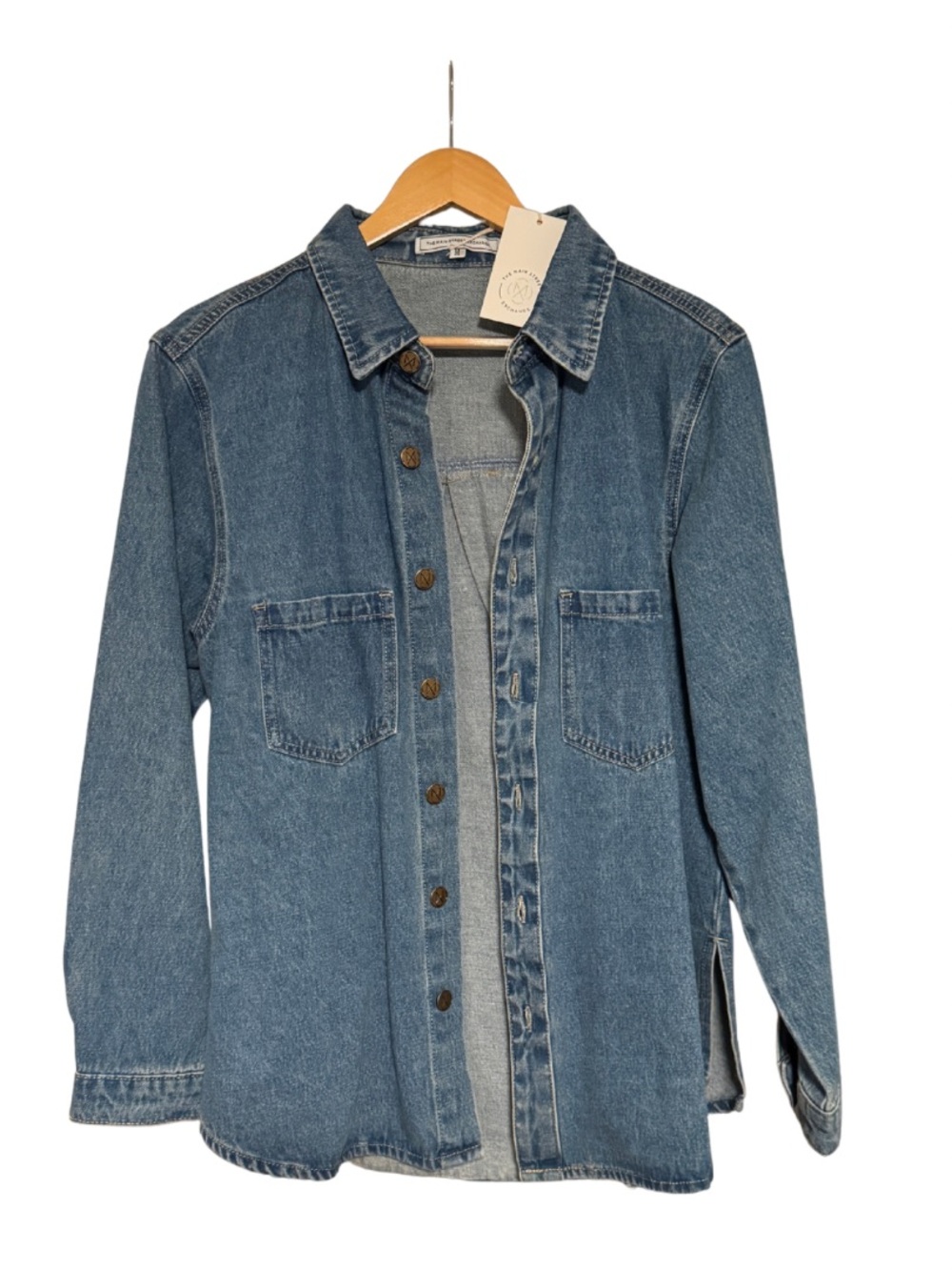 Main Street Exchange Kerry Cotton Denim Overshirt Medium